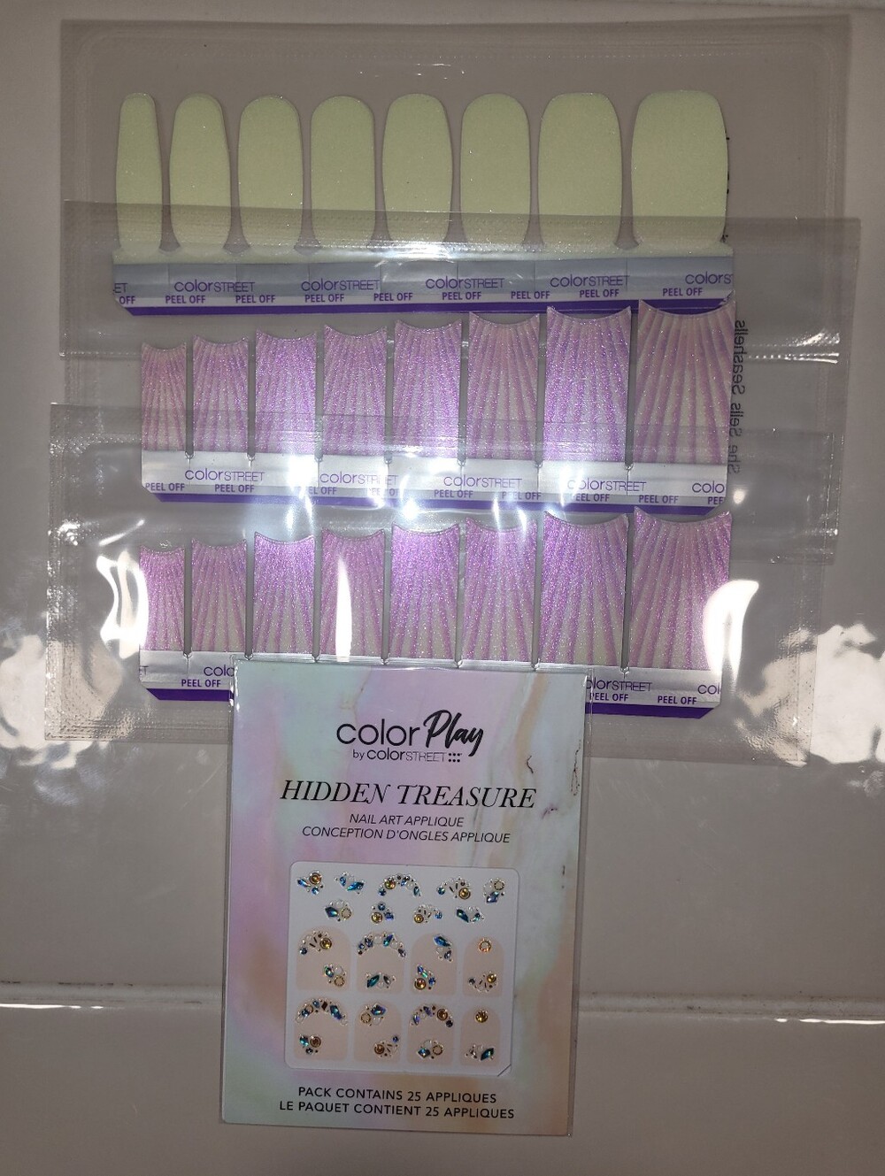 Color Street Nail Polish Strips & Nail Art (from the Hidden Treasures sub box)